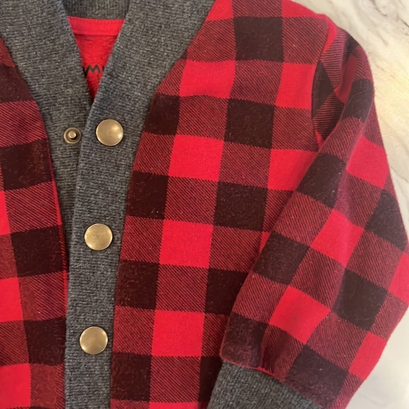 Mini heroes plaid sweater - Picture 2 of 4